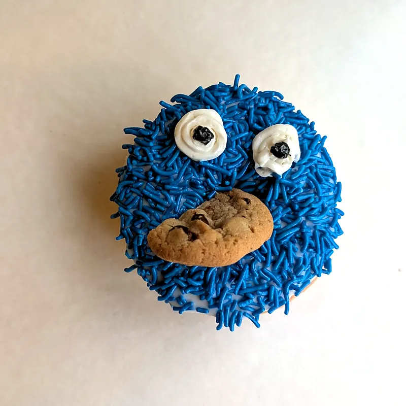Cookie Monster donut