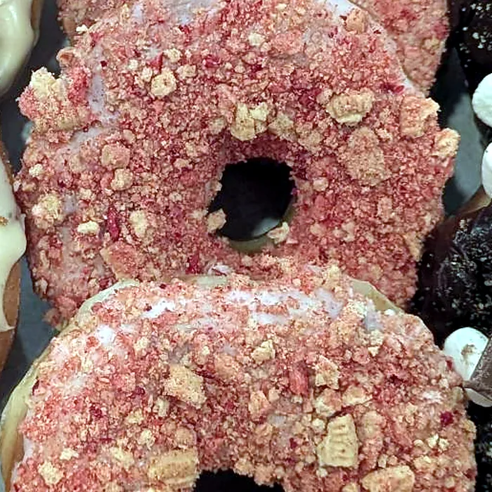 Strawberry Crunch donut